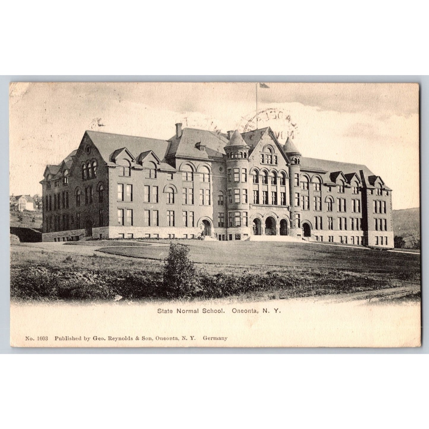 Oneonta NY New York State Normal School 1905 Undivided Postcard Geo Reynolds