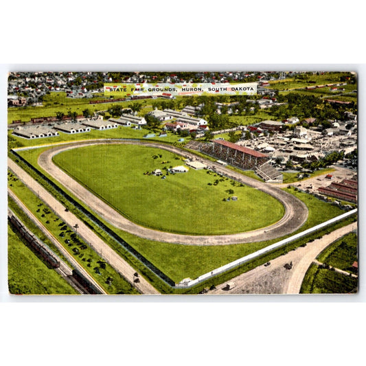 Huron SD South Dakota State Fair Grounds Linen Postcard