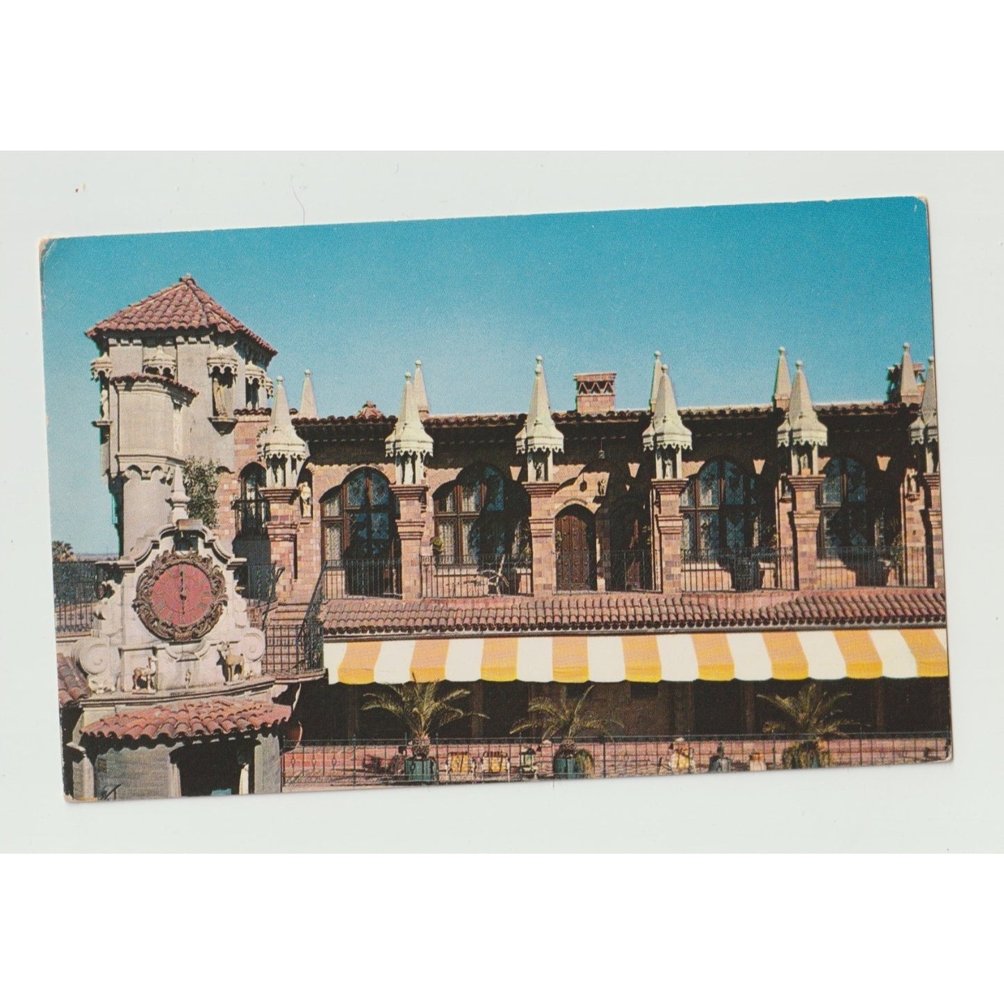 Riverside CA California Mission Inn Clock Tower Hotel Chrome Postcard Unused