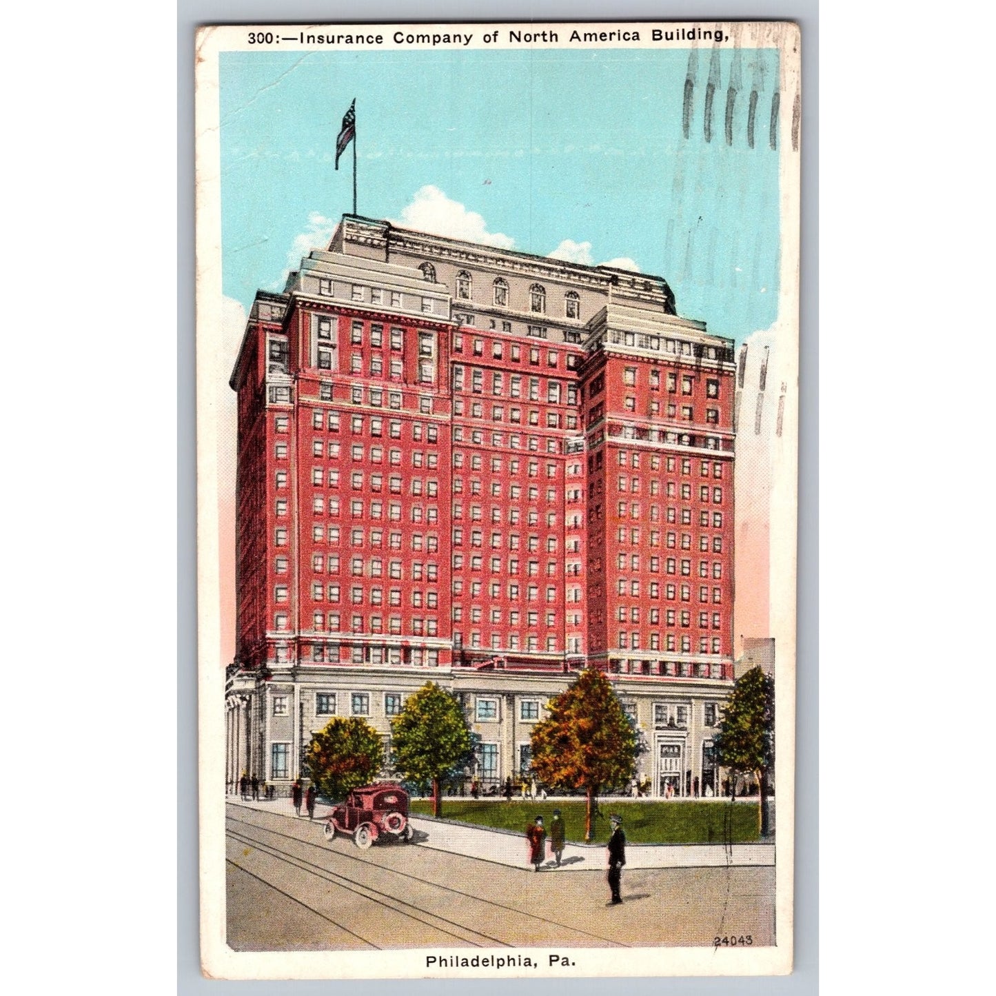 Philadelphia PA Pennsylvania Insurance Company of North America Postcard