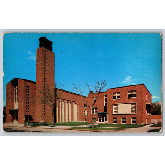 Moorhead MN Minnesota Trinity Lutheran Church & Parish Chrome Postcard