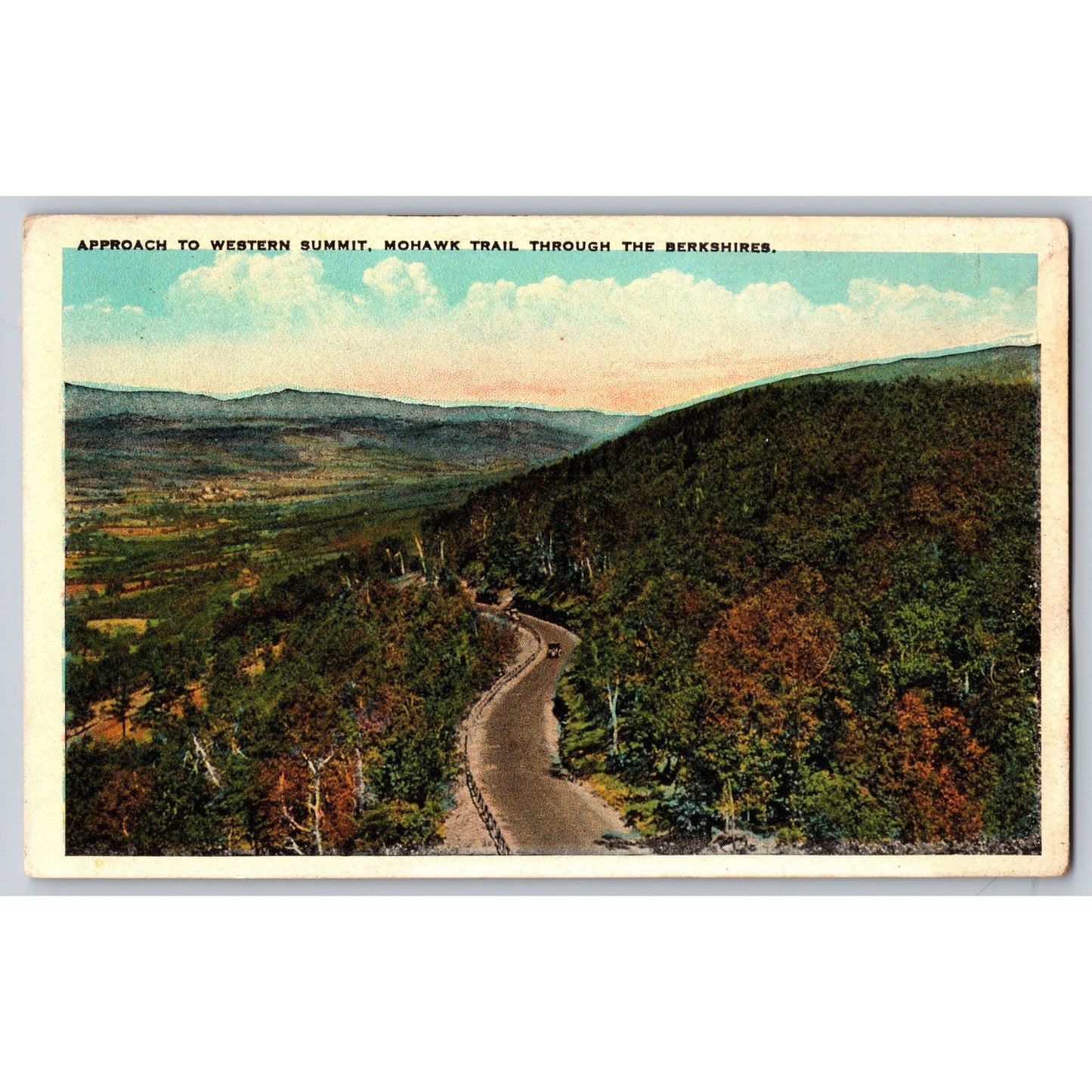 North Adams MA Massachusetts Western Summit Mohawk Trail The Berkshires Postcard