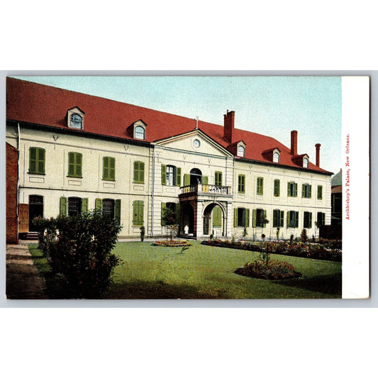 New Orleans LA Louisiana Archbishop's Palace Divided Back Postcard Unused