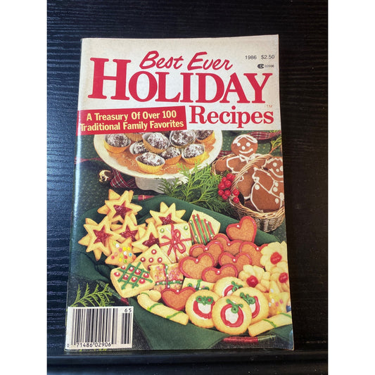 Best Ever Holiday Recipes Cookbook Booklet 1986 With 100+ Family Favorites