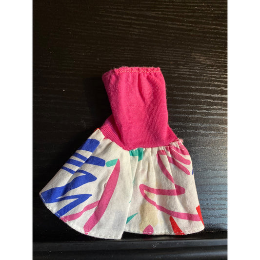 Barbie Fashion Favorite 783 Mattel 1992 Pink White Geometric Dress with Tags