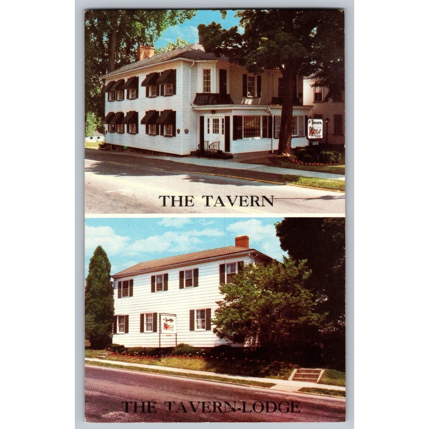 New Wilmington PA Pennsylvania The Tavern and Lodge Postcard Dexter Press