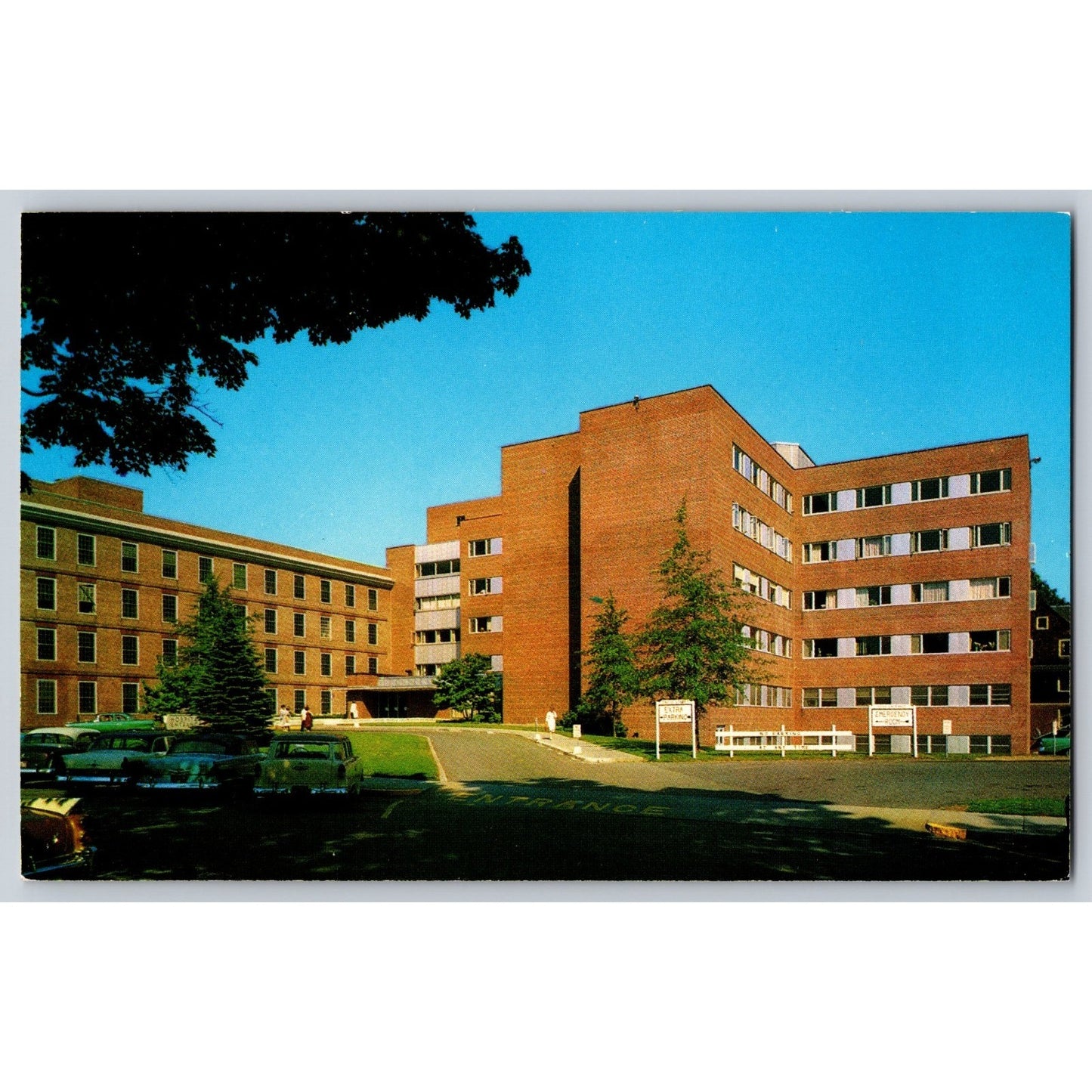 Framingham MA Massachusetts Union Hospital Chrome Postcard Unused