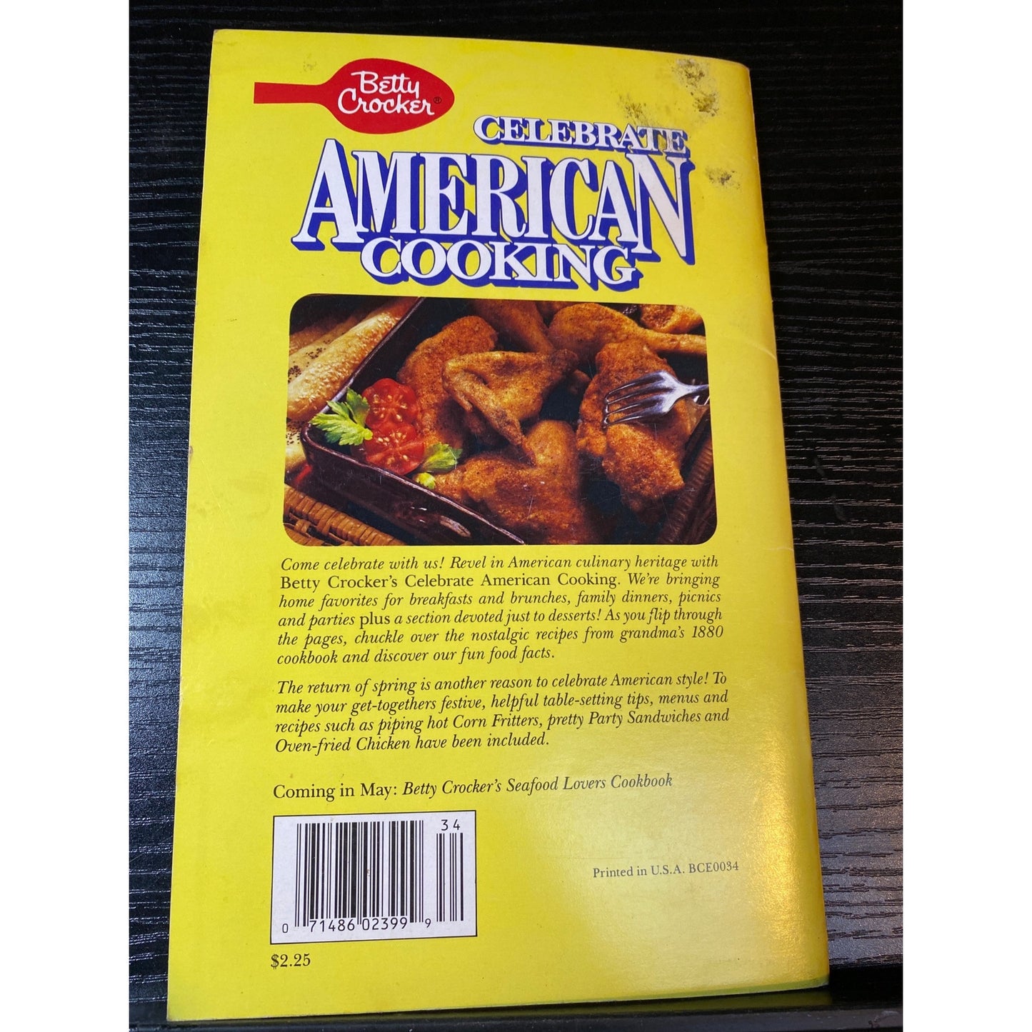 Betty Crocker Celebrate American Cooking Cookbook 1989 Softcover
