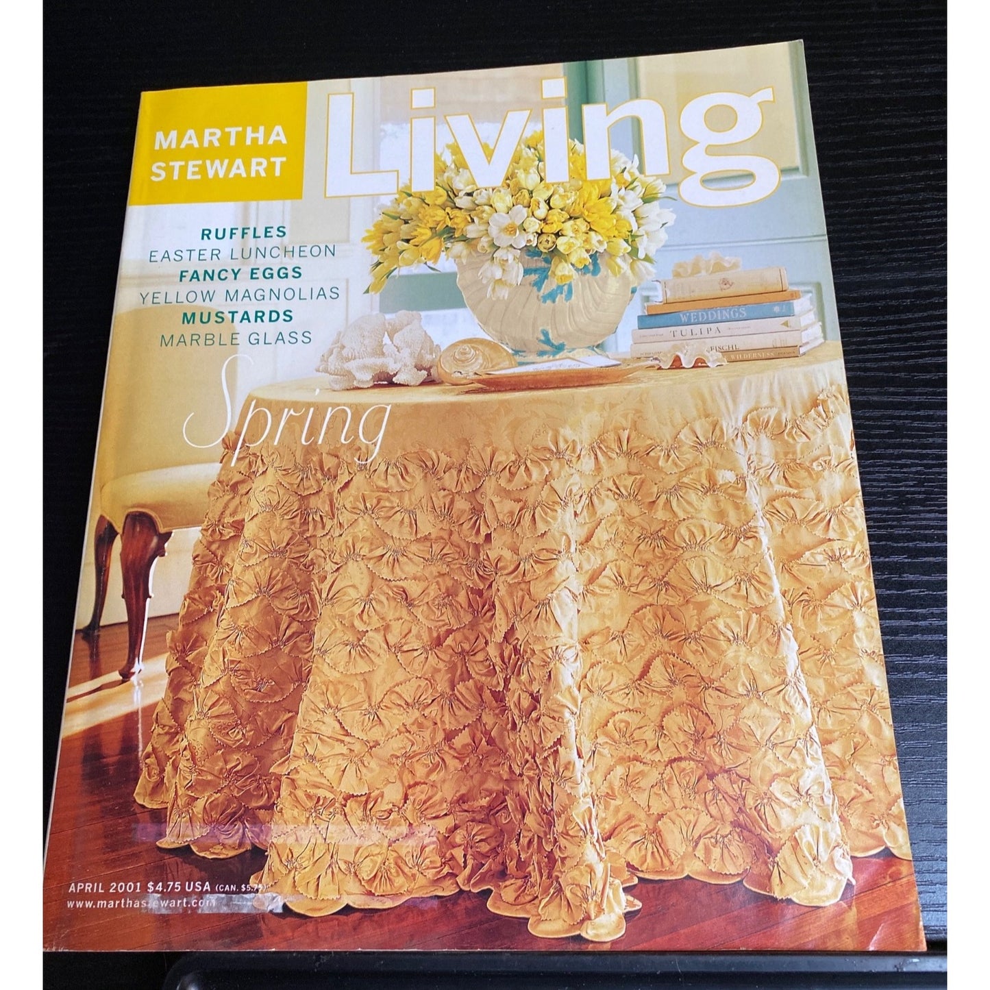 Martha Stewart Living Magazine April 2001 Spring Edition Entertaining Cooking Gardening Tips Collectible