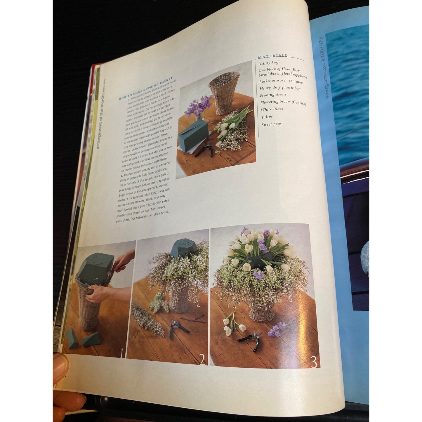 Martha Stewart Living Magazine April 2001 Spring Edition Entertaining Cooking Gardening Tips Collectible