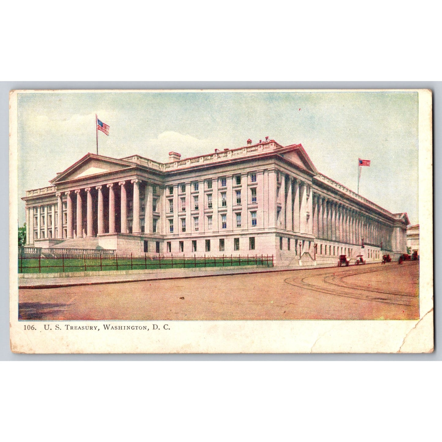 Postcard DC Washington US Treasury Undivided Back Foster & Reynolds New York