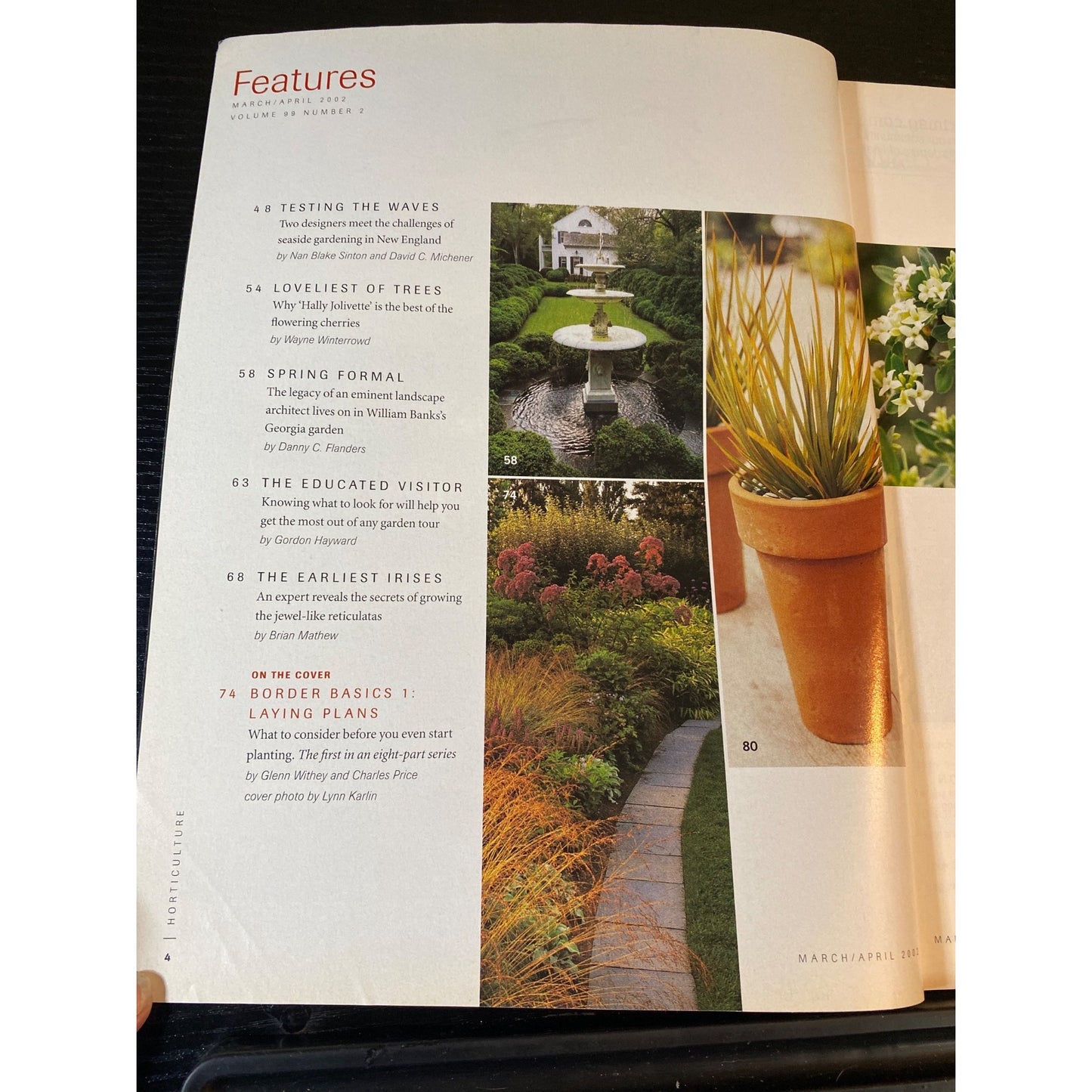 Horticulture Magazine Double Issue April 2002 Gardening Tips & Border Design