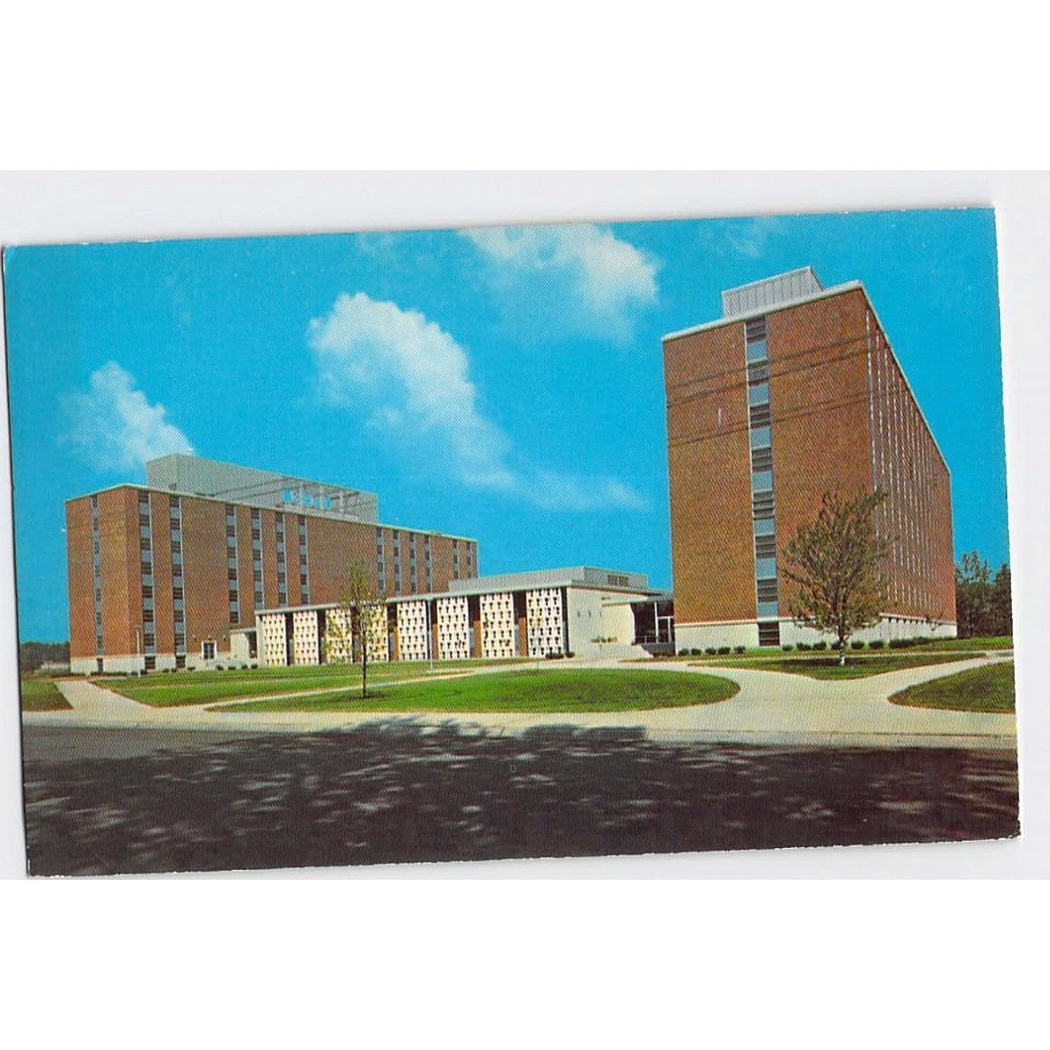 Lafayette IN Indiana Purdue University McCutcheon Hall Chrome Postcard Unused
