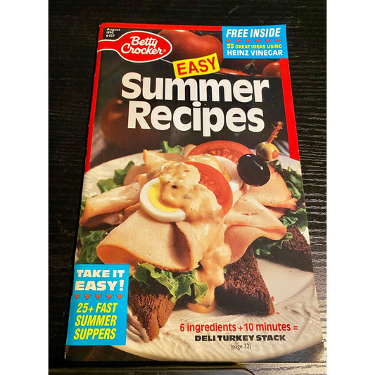 Cookbook Booklet Betty Crocker 1995 Aug Easy Summer Recipes