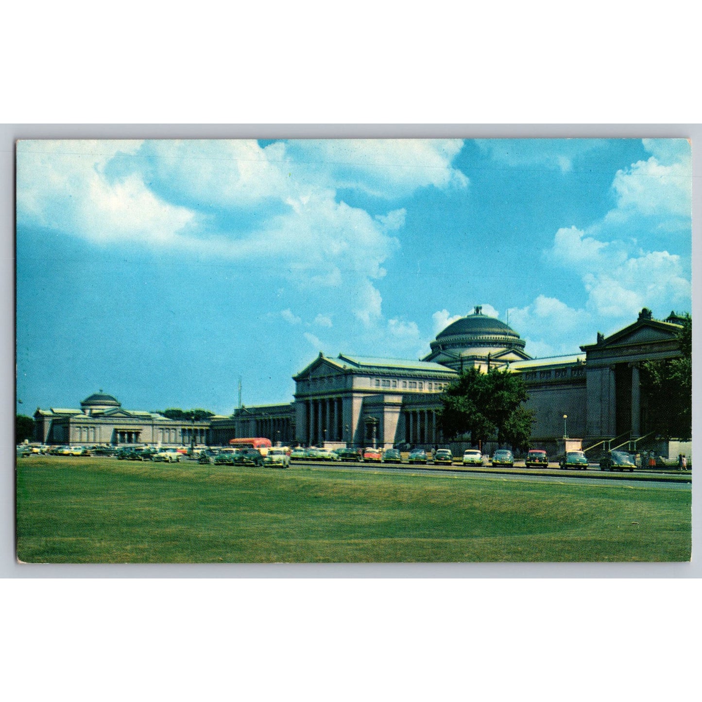Chicago IL Illinois Museum Of Science & Industry 1950s Chrome Postcard Unused