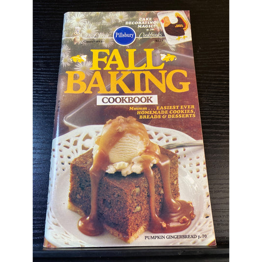 Pillsbury Classic Fall Baking Cookbook Booklet 1988 Cookies Breads Pies Desserts
