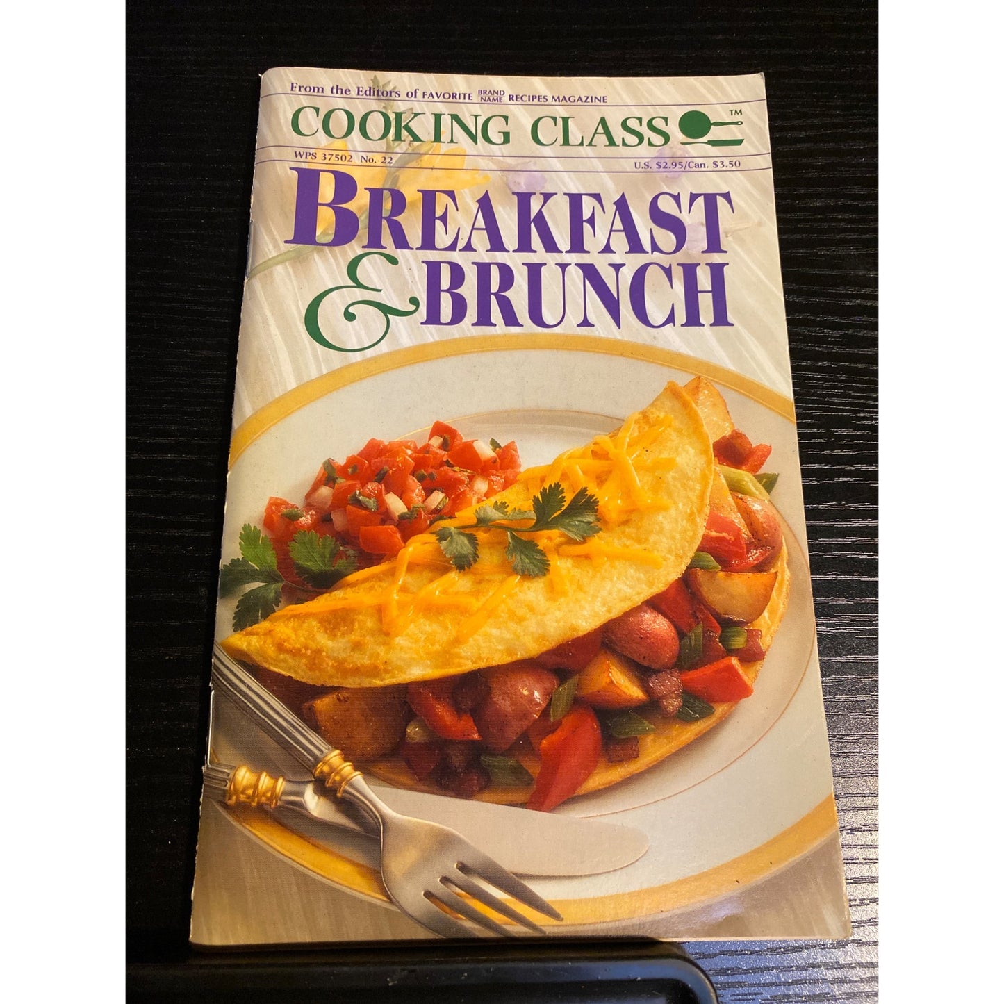 Cookbook Booklet Cooking Class Breakfast & Brunch Recipe Book 1995