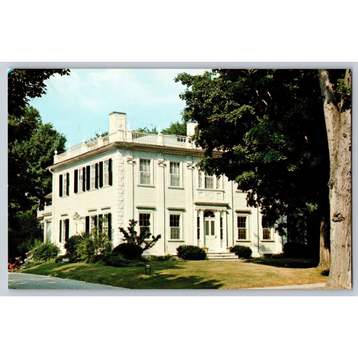 Williamstown MA Massachusetts Williams College President's House Chrome Postcard