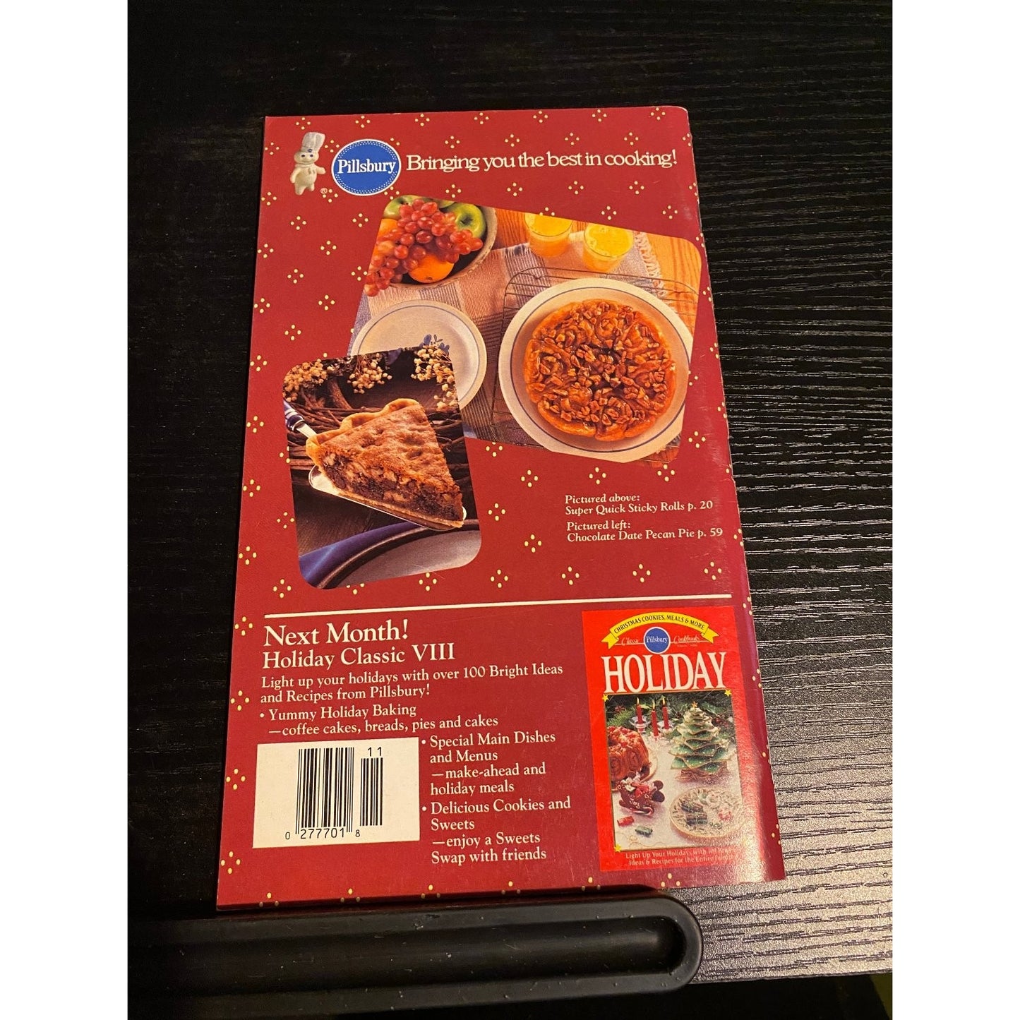 Pillsbury Classic Cookbook Booklet 1989 Country Baking  Cooking Holiday Recipes