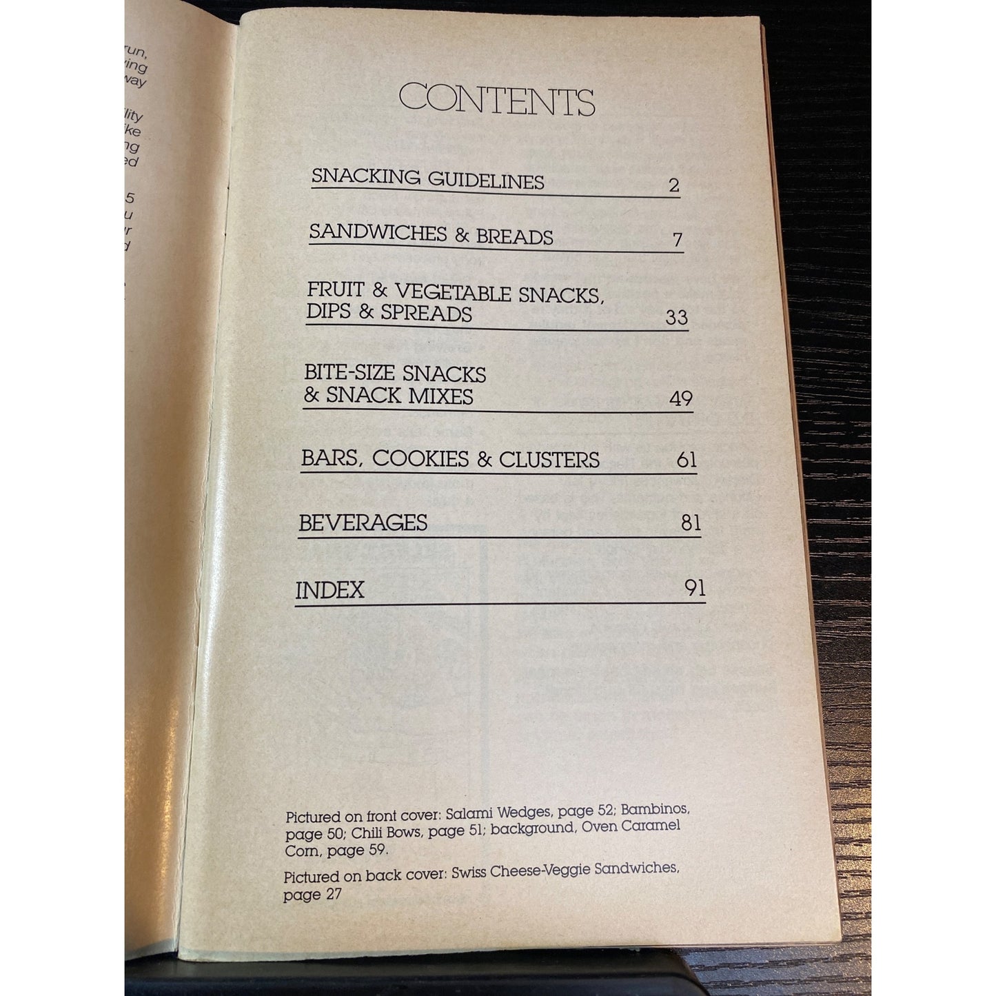 Betty Crocker Snack Lovers Cookbook 1986 Vintage Paperback Recipe Book