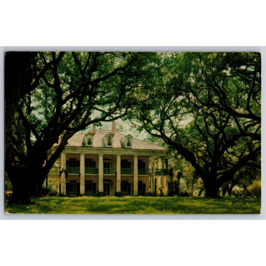 New Orleans LA Louisiana Oak Alley Plantation Chrome Postcard Unused JA Ossen