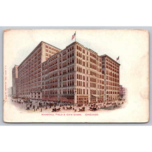 Chicago IL Illinois Marshall Fields Co Store Early 1900s Undivided Back Postcard