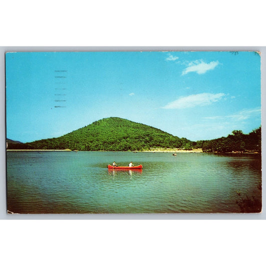 Cowens Gap State Park Pennsylvania PA Vintage Postcard Canoeing Lake