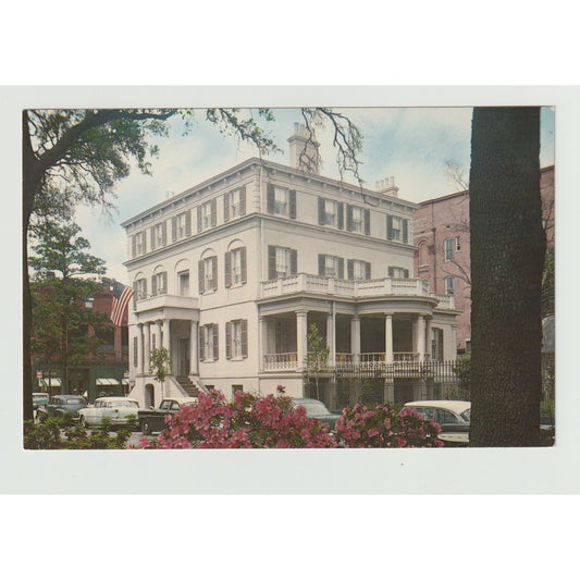 Postcard GA Georgia  Savannah Birthplace of Juliette Gordon Low Chrome Unused