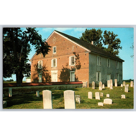 Milford Dover DE Delaware Barratt's Chapel Cemetery Chrome Postcard Unused
