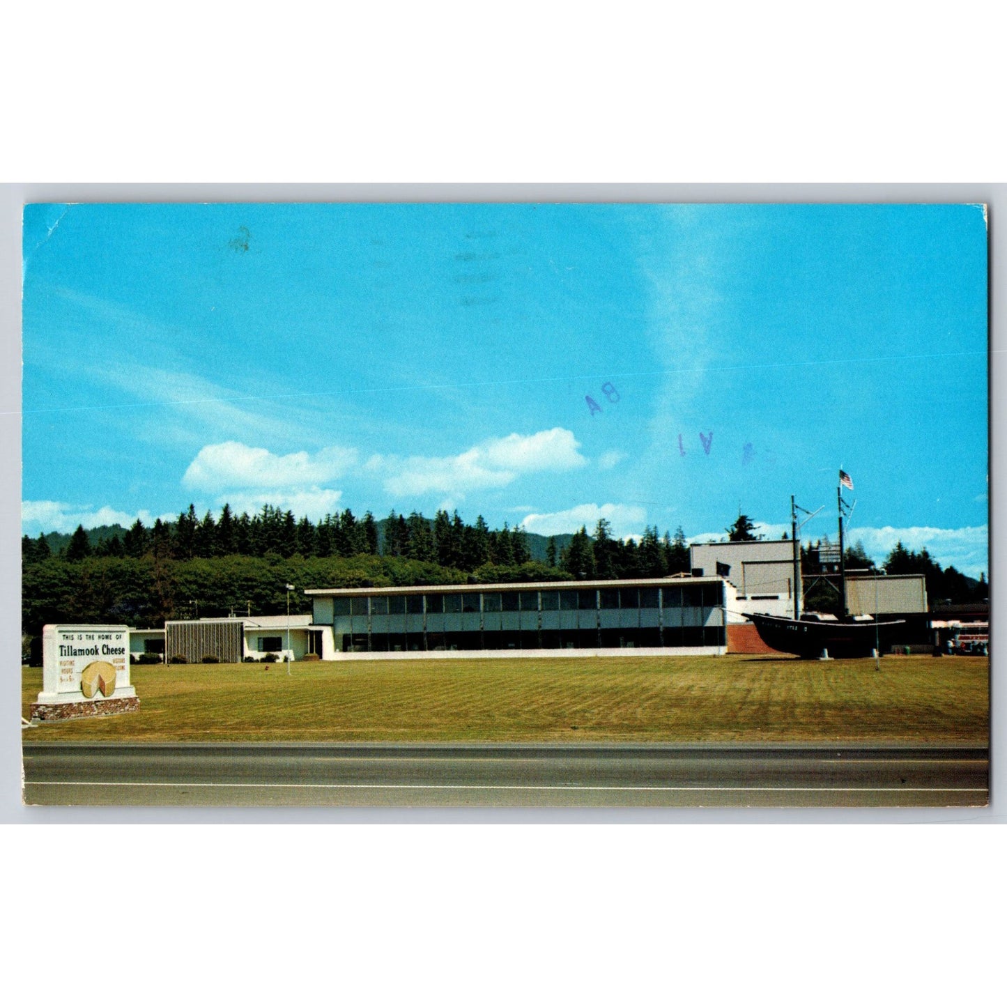 Tillamook OR Oregon Cheddar Cheese Factory 1970s Chrome Postcard Dorian Studio