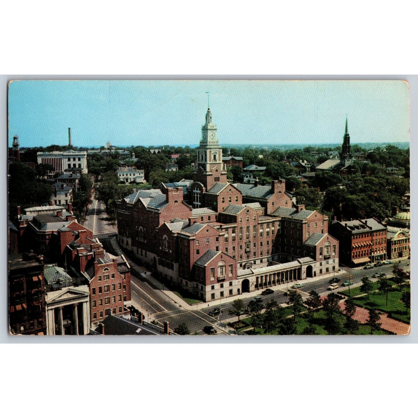 Providence County Court House RI Rhode Island 1955 Chrome Postcard Used