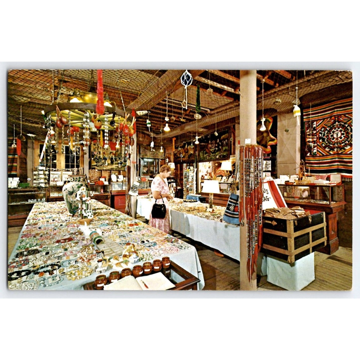Center Harbor NH New Hampshire Dybro's House of Jewelry Gift Shop Chrome Postcard