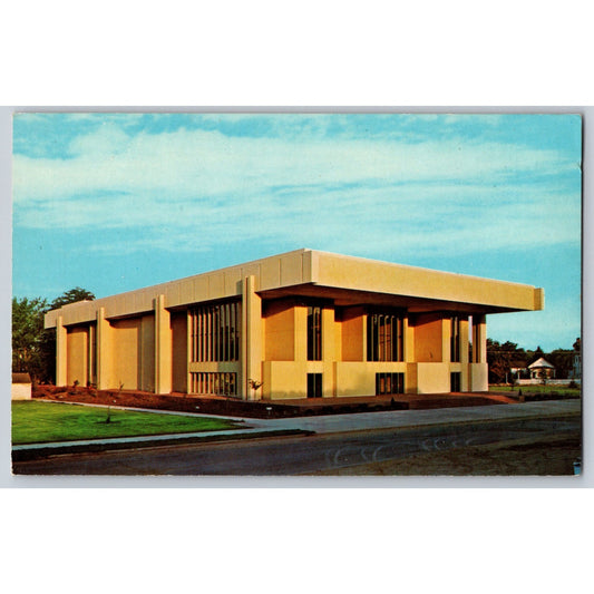 Walla Walla WA Washington Whitman College Cordiner Hall Chrome Postcard Unused