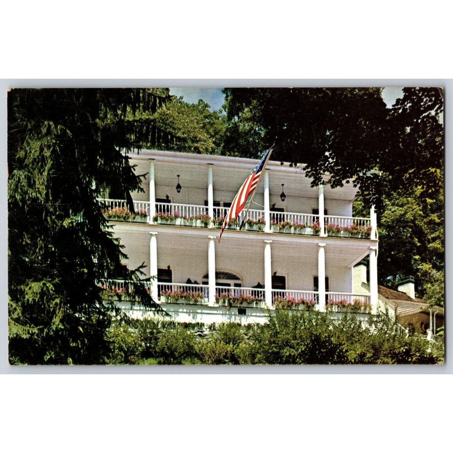 White Sulphur Springs WV West Virginia Greenbrier Hotel Chrome Postcard Used
