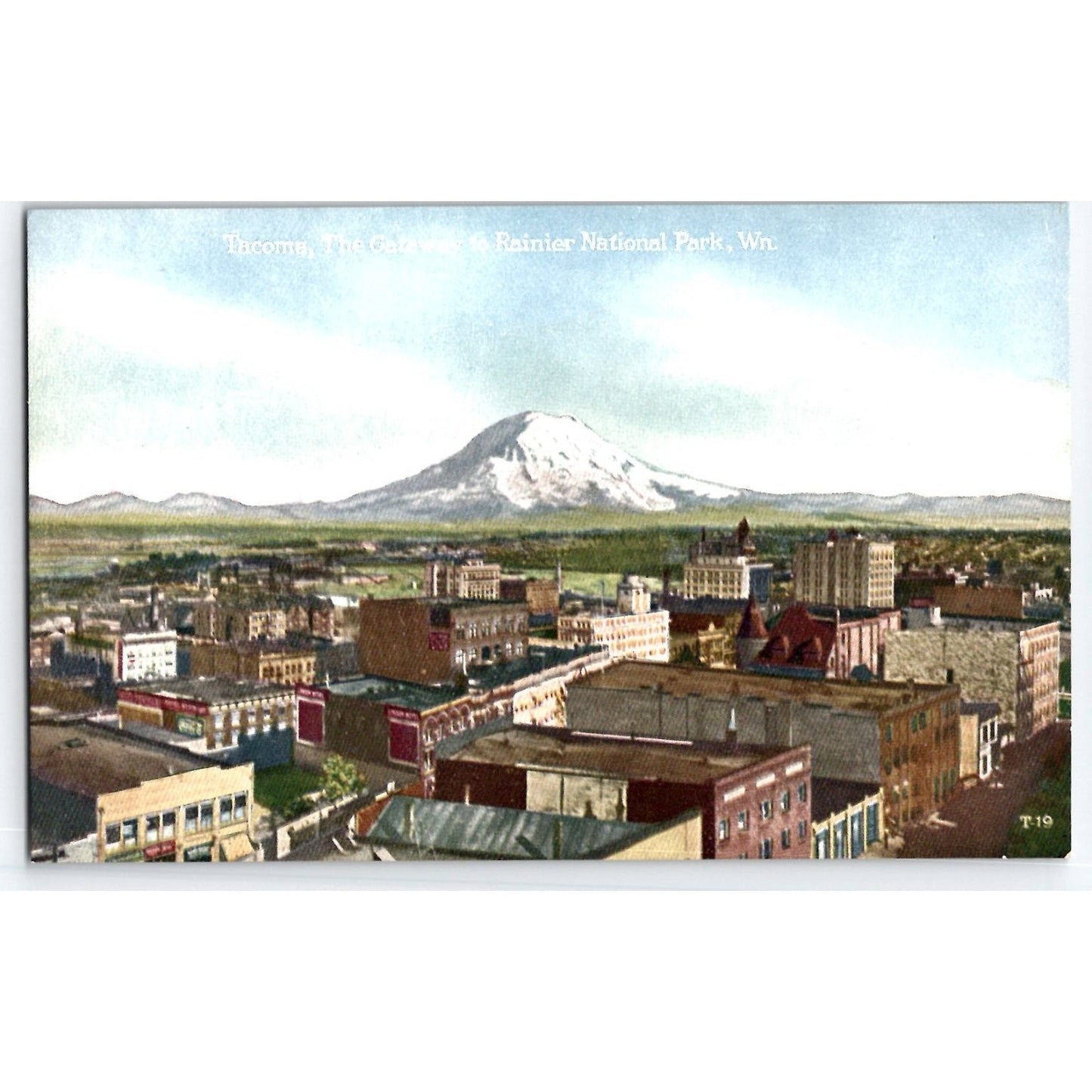 Tacoma WA Washington Gateway to Rainier National Park Divided Back Postcard PNC
