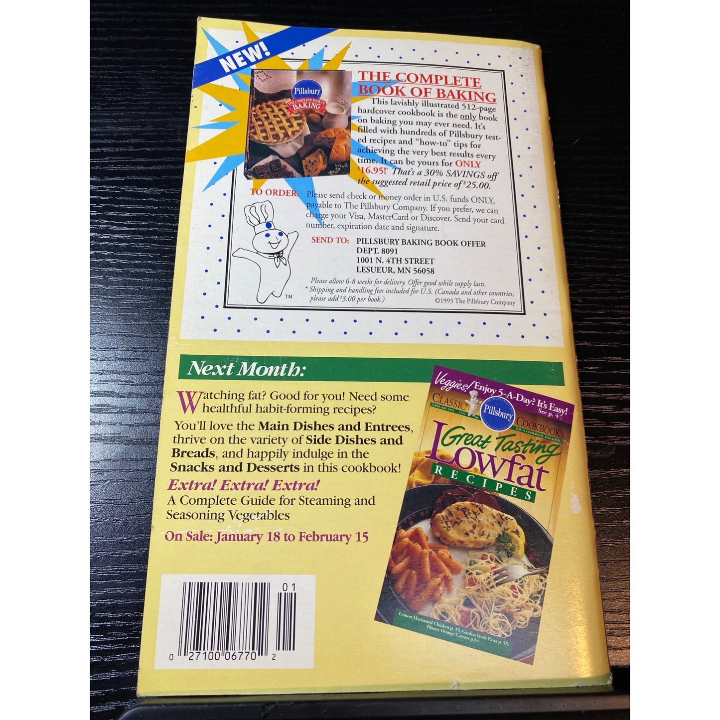 Pillsbury Classic Cookbooks #155 Appetizers & Snacks Recipes January 1994