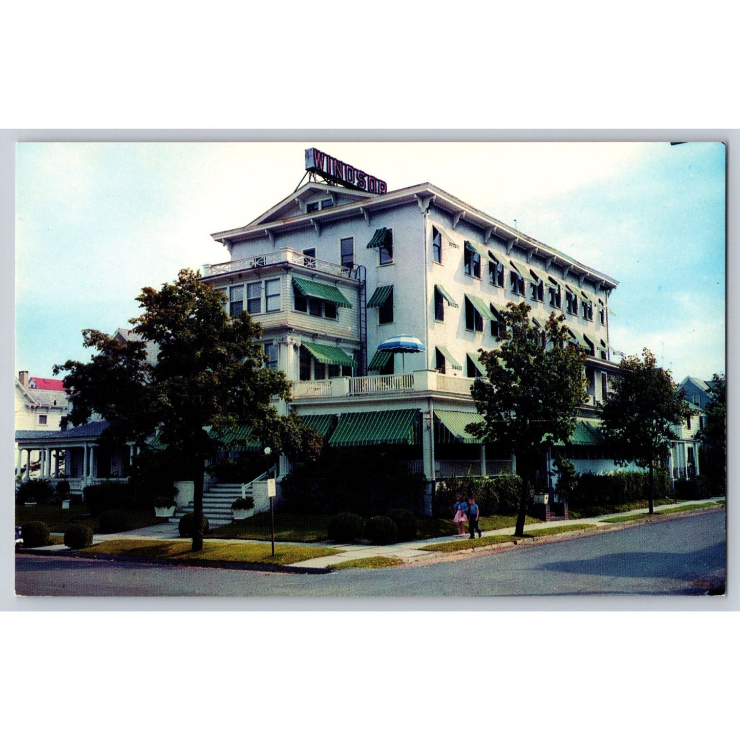 Asbury Park NJ New Jersey The Windsor Hotel Chrome Postcard Unused