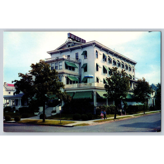 Asbury Park NJ New Jersey The Windsor Hotel Chrome Postcard Unused