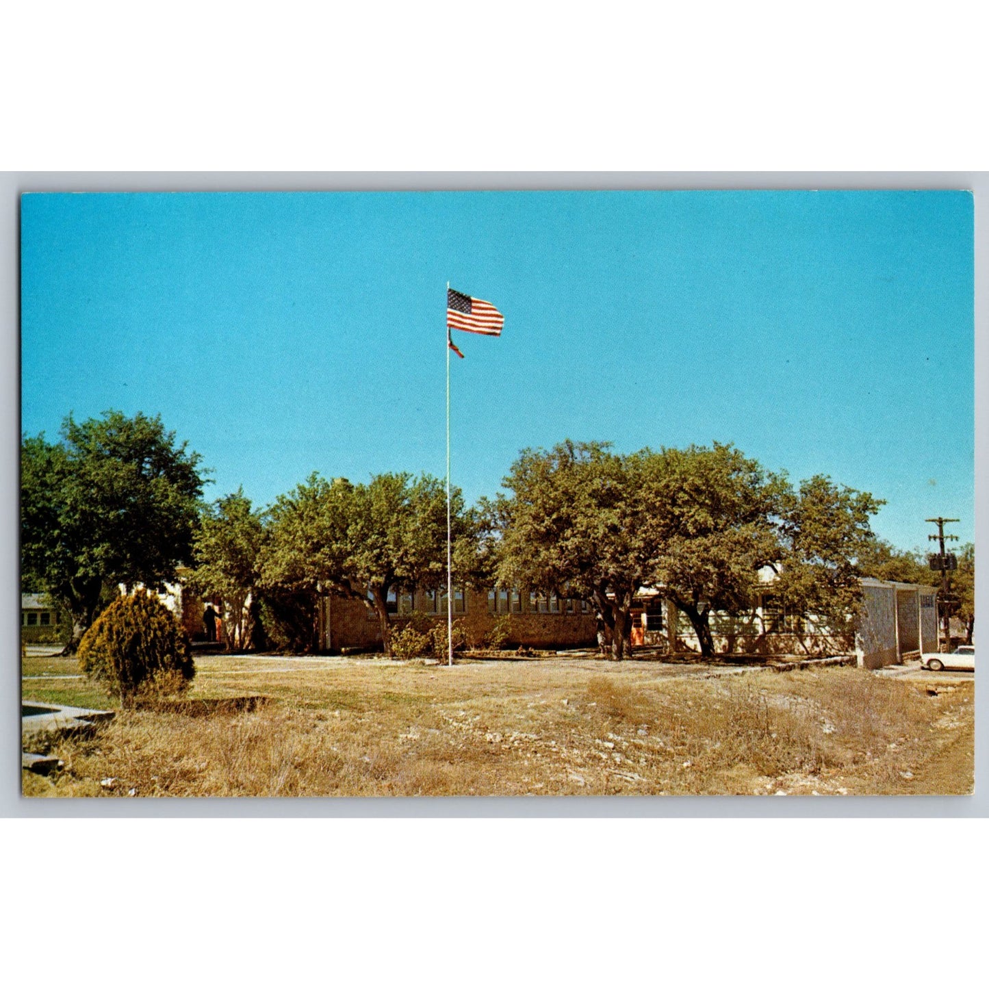 San Angelo TX Texas Lyndon B Johnson High School Chrome Postcard Anchor Publishing