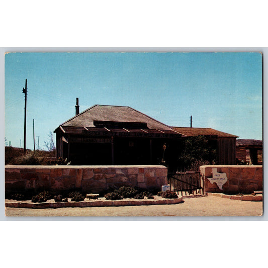 Langtry TX Texas Judge Roy Bean Court Chrome Postcard By Lee Caskey Unused