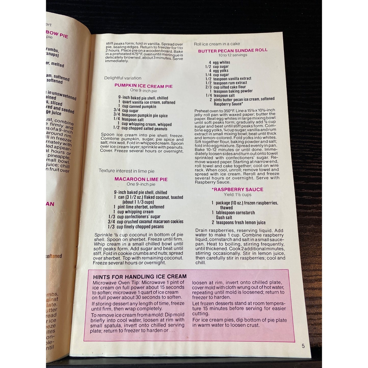 The Wonderful World Of Ice Cream Cookbook Booklet American Dairy Association 1970s
