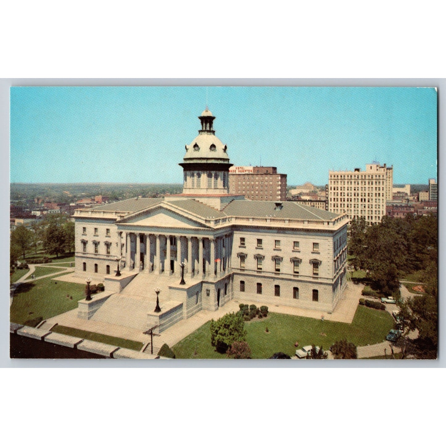 Columbia SC South Carolina State House 1950s Chrome Postcard Unused