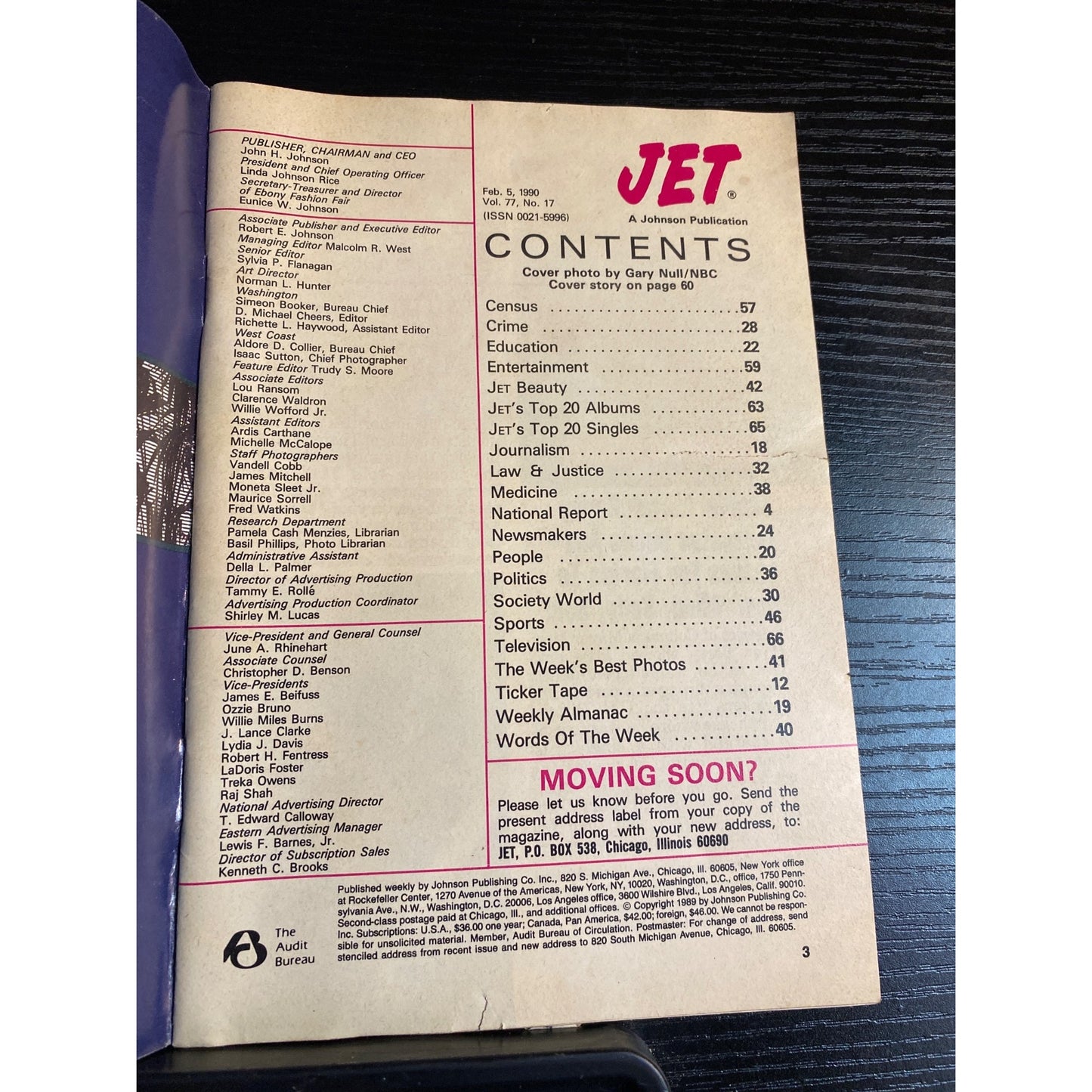 Jet Magazine Feb 5 1990 Clifton Davis Anna Maria Horsford Wedding