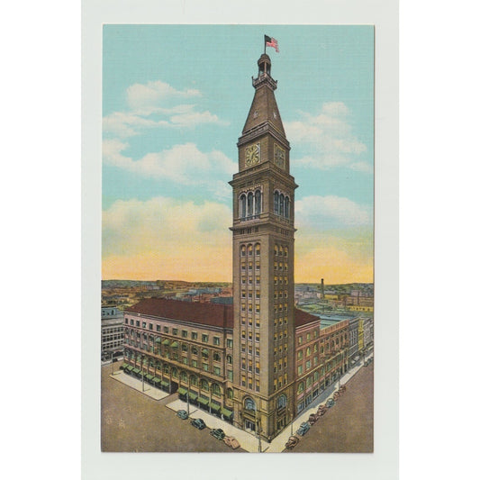 Denver CO Colorado Daniels & Fisher Tower 30-40s Divided Back Postcard Unused
