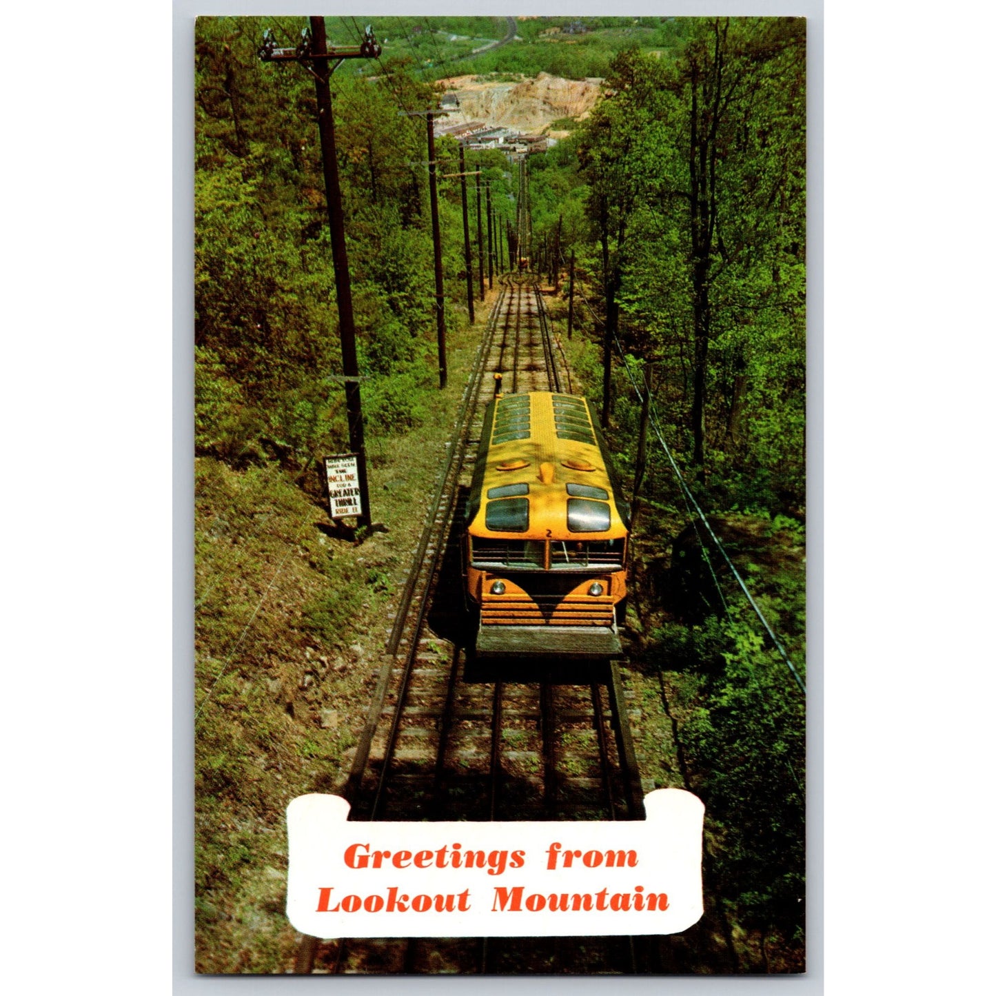 Chattanooga TN Tennessee Chattanooga Lookout Mountain Incline Railway Postcard