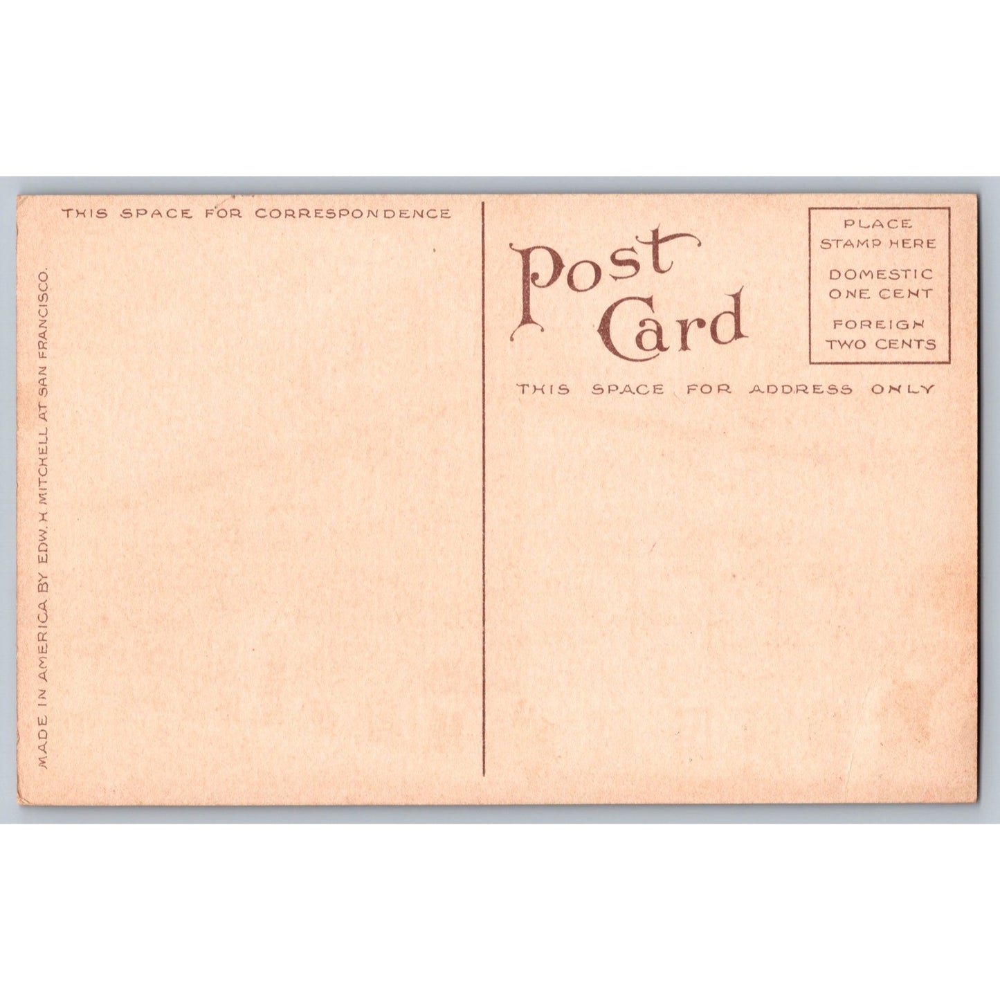 Seattle WA Washington Labor Temple Divided Back Postcard Unused Edw H Mitchell