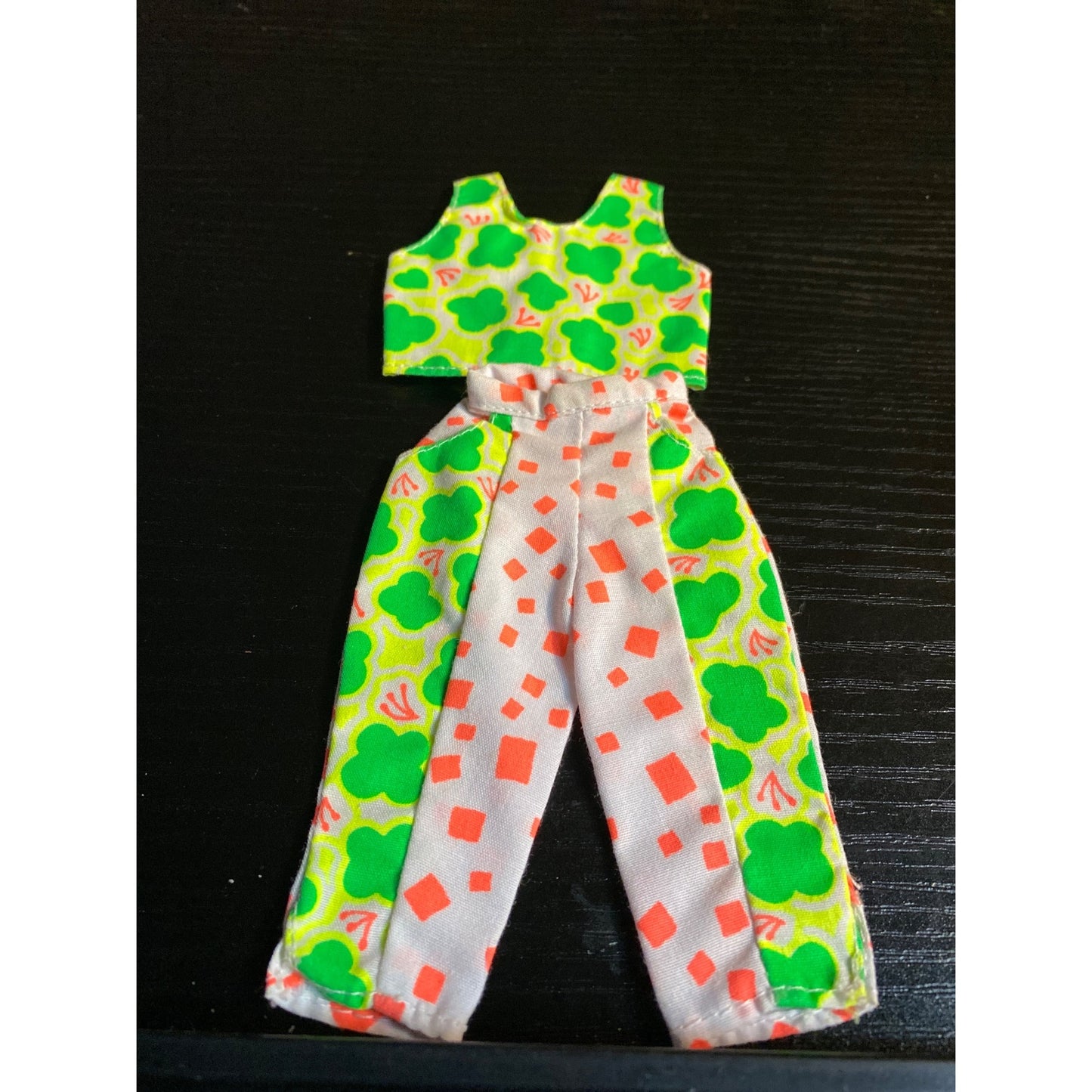 Barbie Fashion 7254 Hawaiian Fun Geometric Shirt Pant Set 1990 Vintage