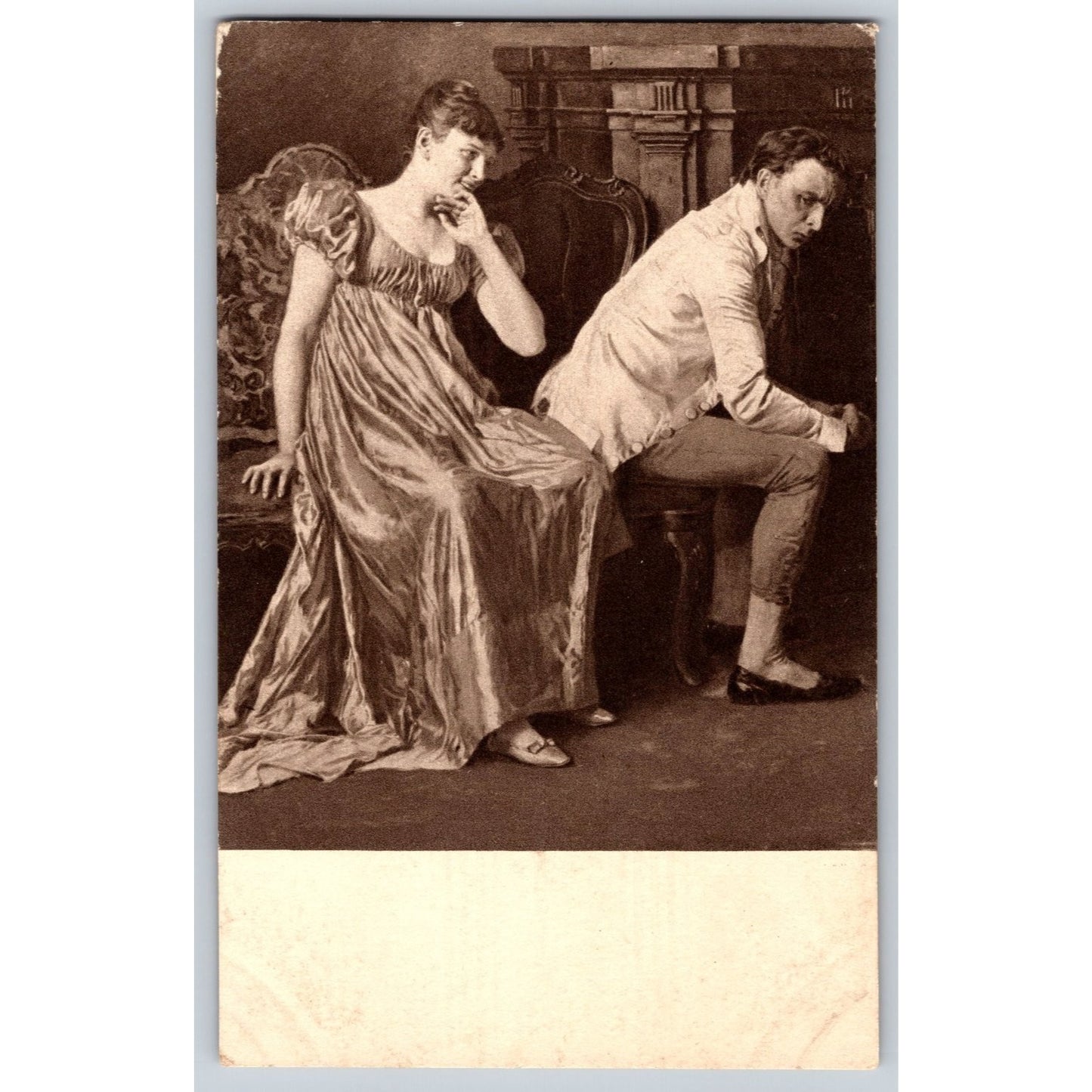 Hungarian Art Postcard Kardos Mitverwochen Budapest Sepia Tone