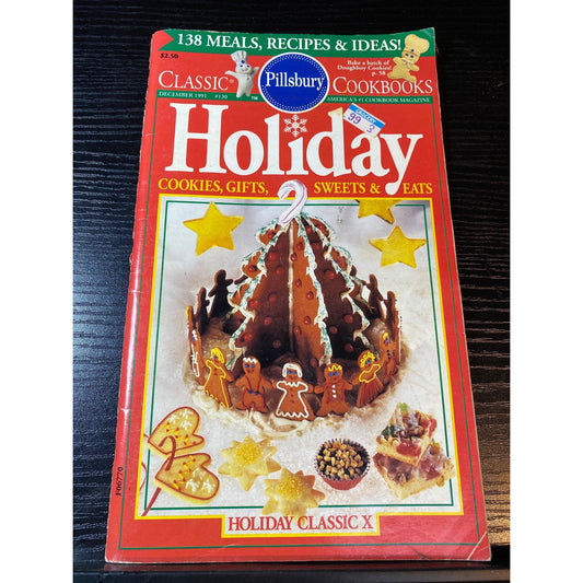 Pillsbury Classic Cookbook Booklet Holiday Cookies Gift Sweets Eats Dec 1992