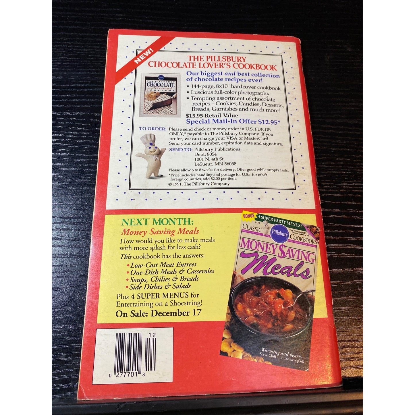 Pillsbury Classic Cookbook Booklet Holiday Cookies Gift Sweets Eats Dec 1992